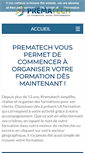 Mobile Screenshot of prematech-formation.fr